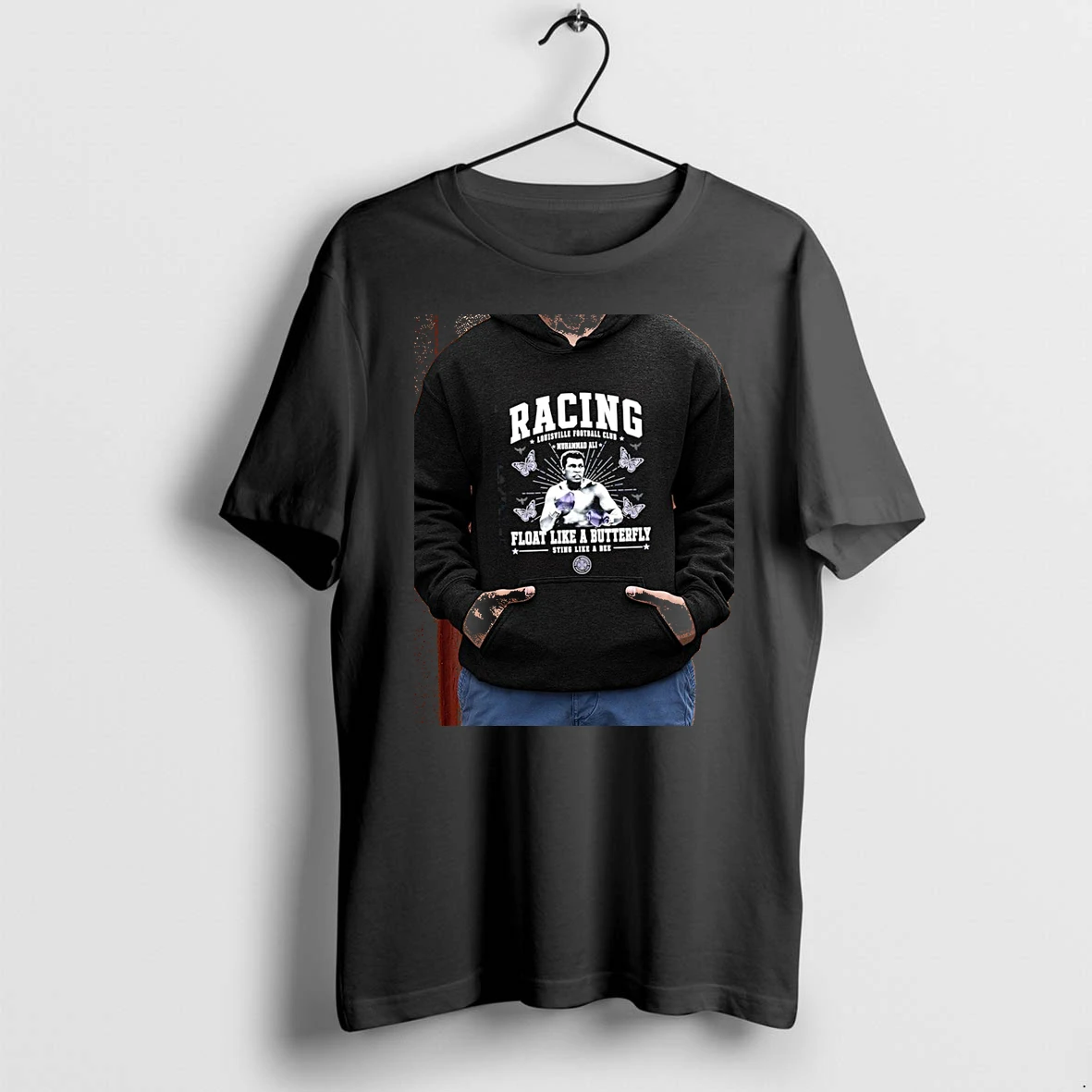 Officials Muhammad Ali Racing Louisville Football Club Float Like A Butterfly Sting Like A Bee Premium T Shirt Sweatshirt Hoodie