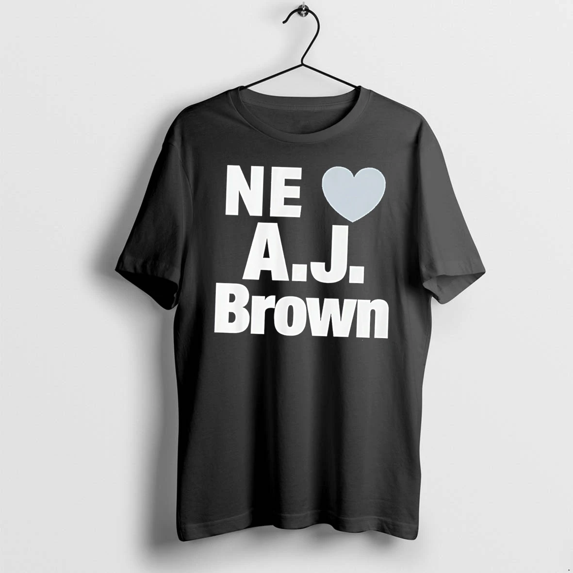 Officials Ne Heart Aj Brown New England Patriots Tee Premium T Shirt Sweatshirt Hoodie