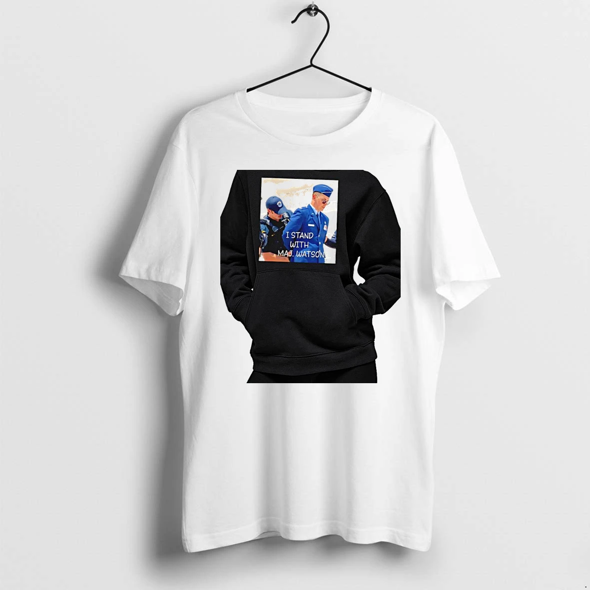 Officials Nathaniel Watson Us Air Force Major I Stand With Maj Watson Protest Political Premium T Shirt Sweatshirt Hoodie