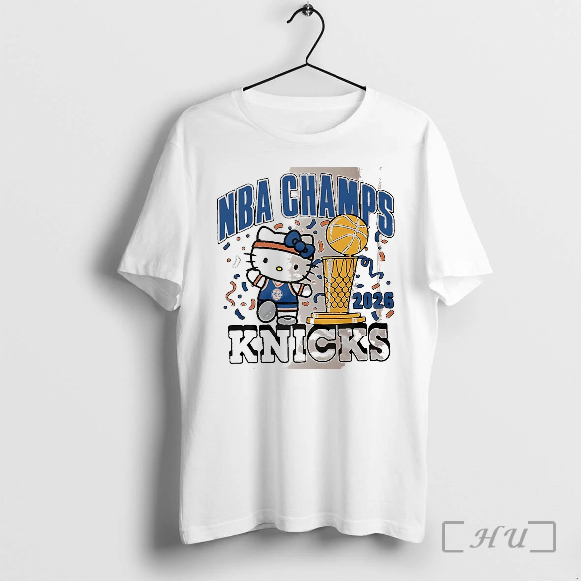 Officials Nba Champs 2026 Knicks Hello Kitty White Premium T Shirts Sweater Hoodie