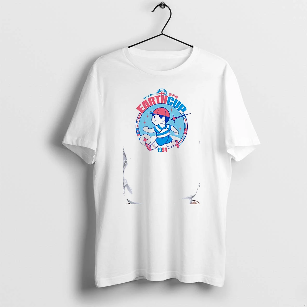 Officials Ness Earthbound Earth Cup 1994 Soccer Senshuken Premium T Shirt Sweatshirt Hoodie