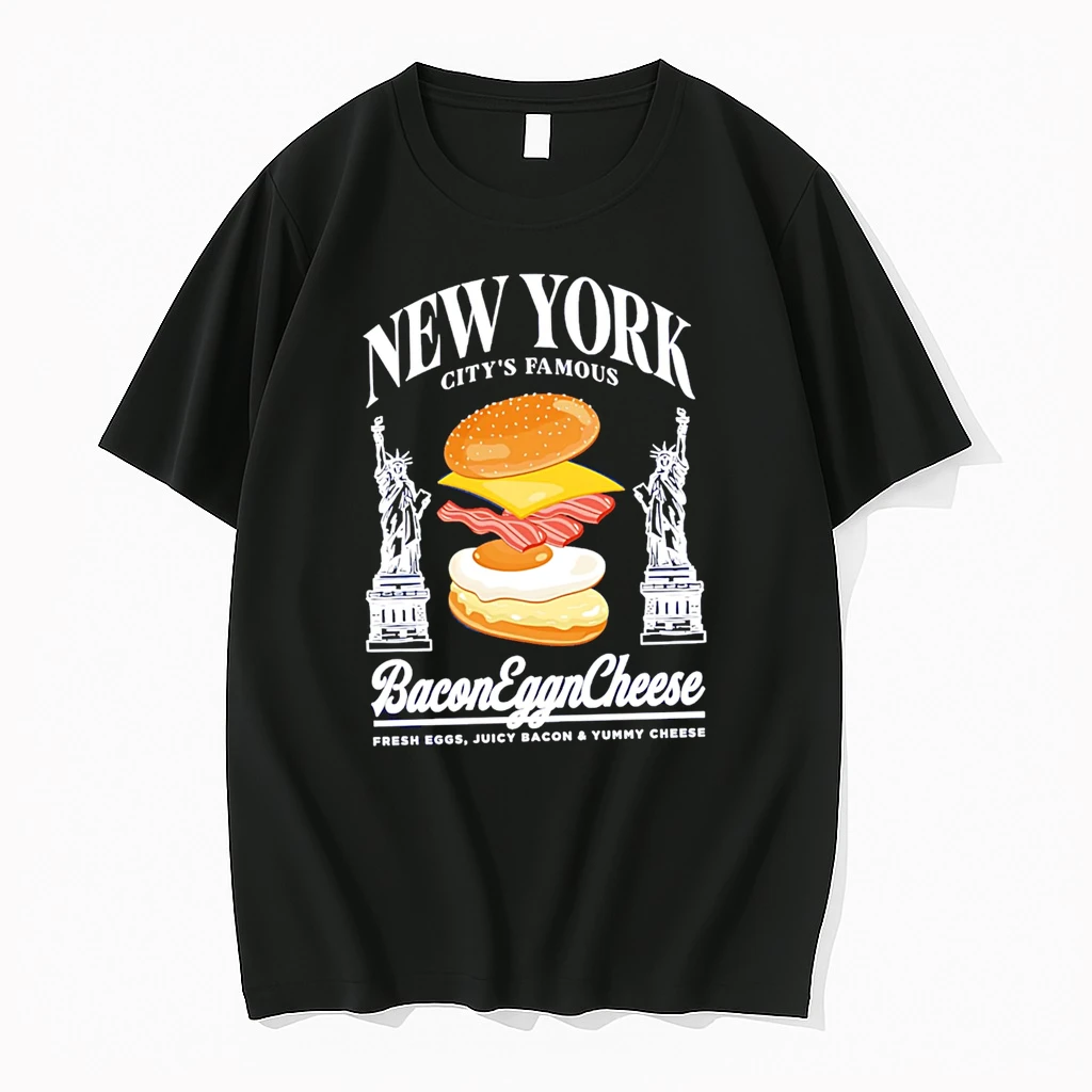 Officials New York Citys Famous Bacon Egg N Cheese Fresh Eggs Juicy Bacon And Yummy Cheese Premium T Shirt Sweatshirt Hoodie