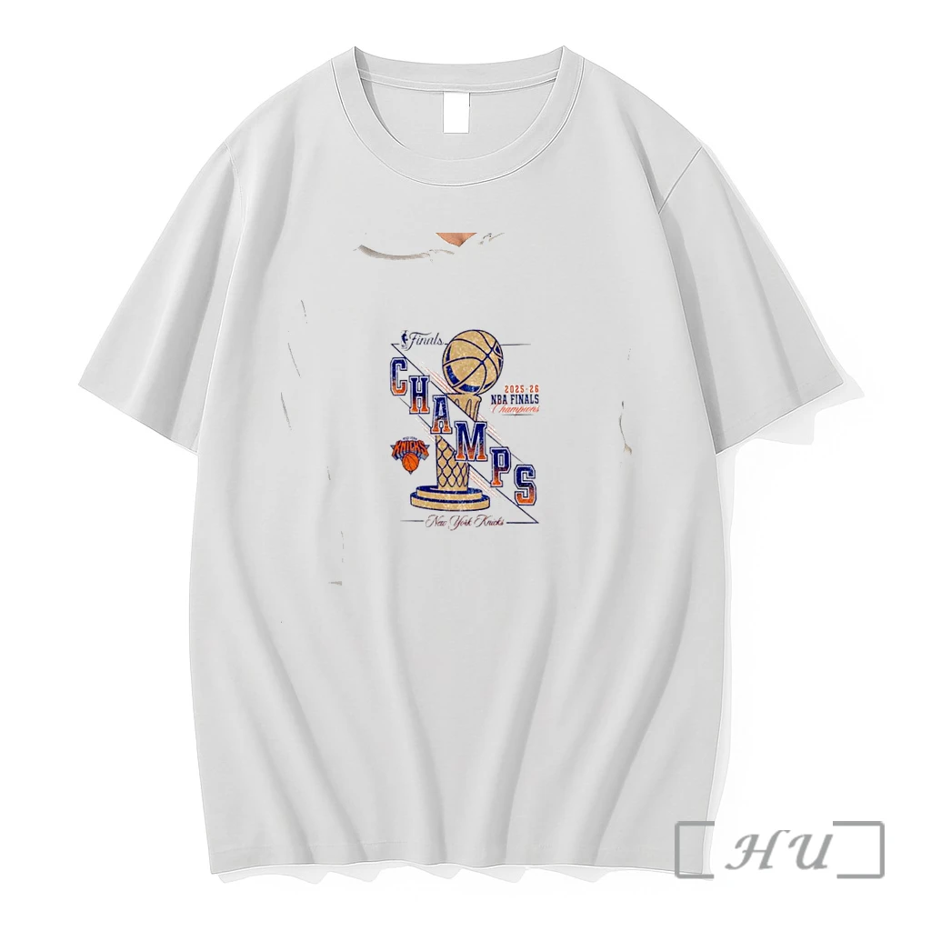 Officials New York Knicks 2025 26 Nba Finals Champions Trophy Cross Name Premium T Shirts Sweater Hoodie