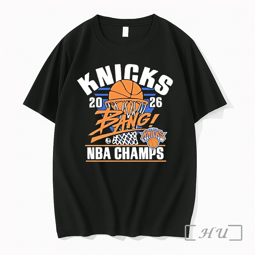 Officials New York Knicks 2026 Bang Nba Champs Basketball Premium T Shirts Sweater Hoodie