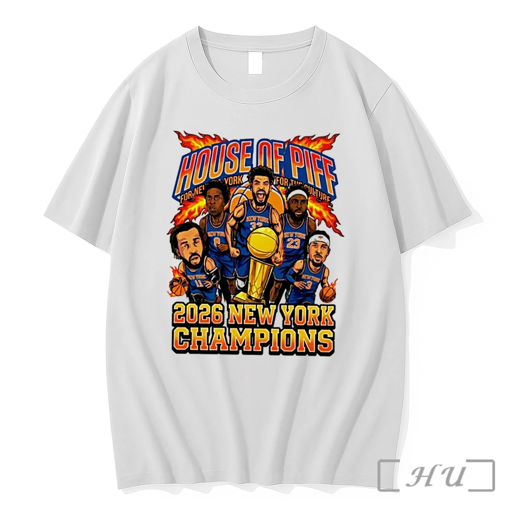 Officials New York Knicks 2026 Champions House Of Piff Caricature Tee Premium T Shirts Sweater Hoodie