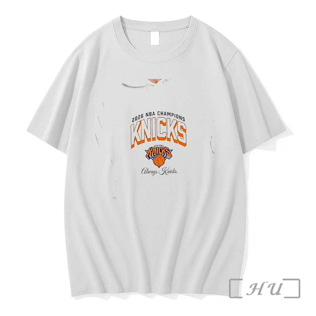 Officials New York Knicks 2026 Nba Champions 2026 Curved Always Knicks Premium T Shirts Sweater Hoodie