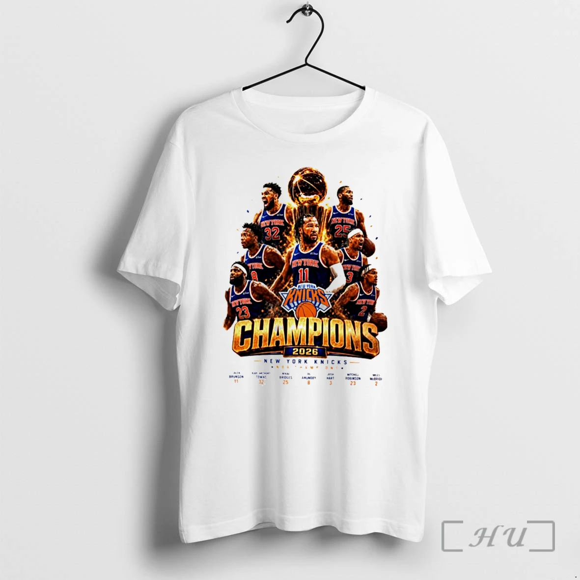 Officials New York Knicks 2026 Nba Champions All Team Graphic Tee Premium T Shirts Sweater Hoodie