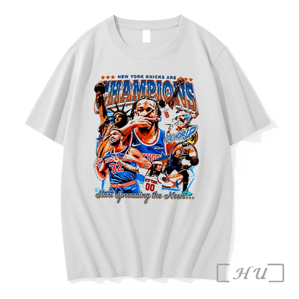 Officials New York Knicks 2026 Nba Champions Start Speading The News Graphic Tee Premium T Shirts Sweater Hoodie
