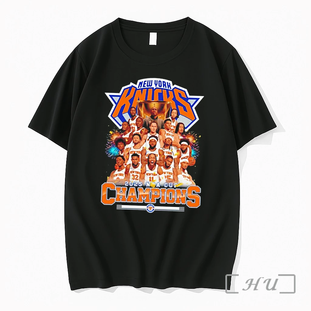 Officials New York Knicks 2026 Nba Cup Champions All Team Caricature Tee Premium T Shirts Sweater Hoodie