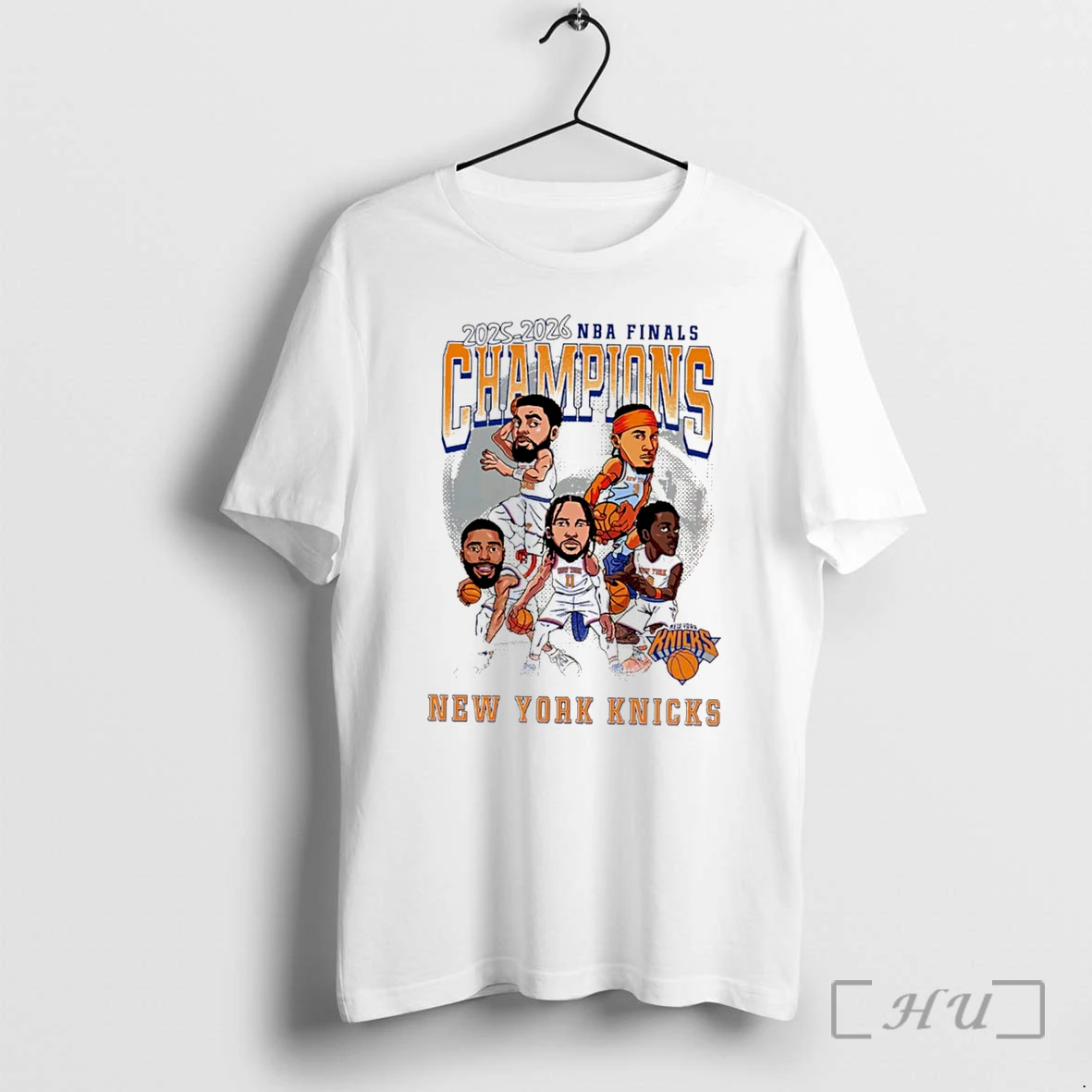 Officials New York Knicks 2026 Nba Finals Champions Caricature Tee Premium T Shirts Sweater Hoodie