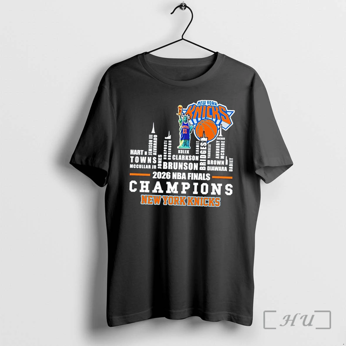 Officials New York Knicks 2026 Nba Finals Champions Statue Of Liberty Name Skyline Tee Premium T Shirts Sweater Hoodie