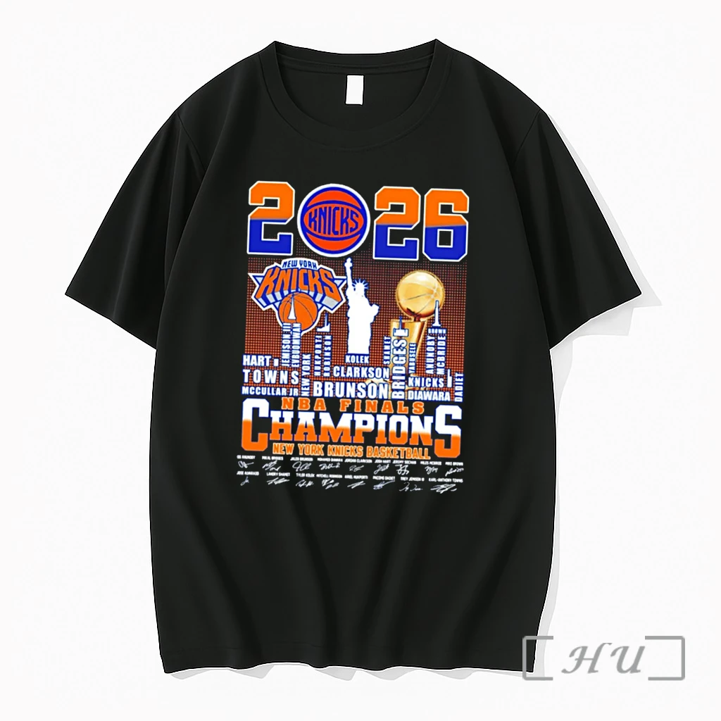Officials New York Knicks 2026 Nba Finals Champions Statue Of Liberty Player Name Skyline Tee Premium T Shirts Sweater Hoodie