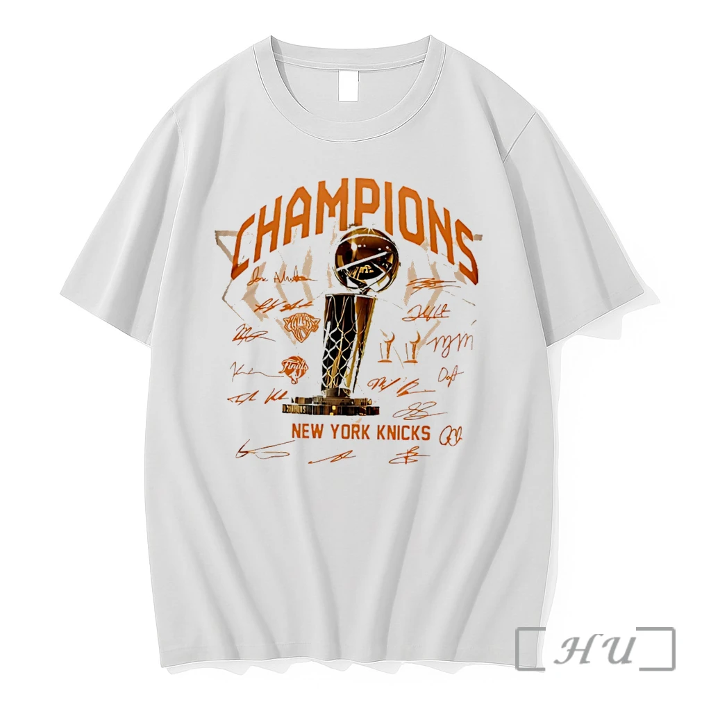 Officials New York Knicks 2026 Nba Finals Trophy Signature Tee Premium T Shirts Sweater Hoodie