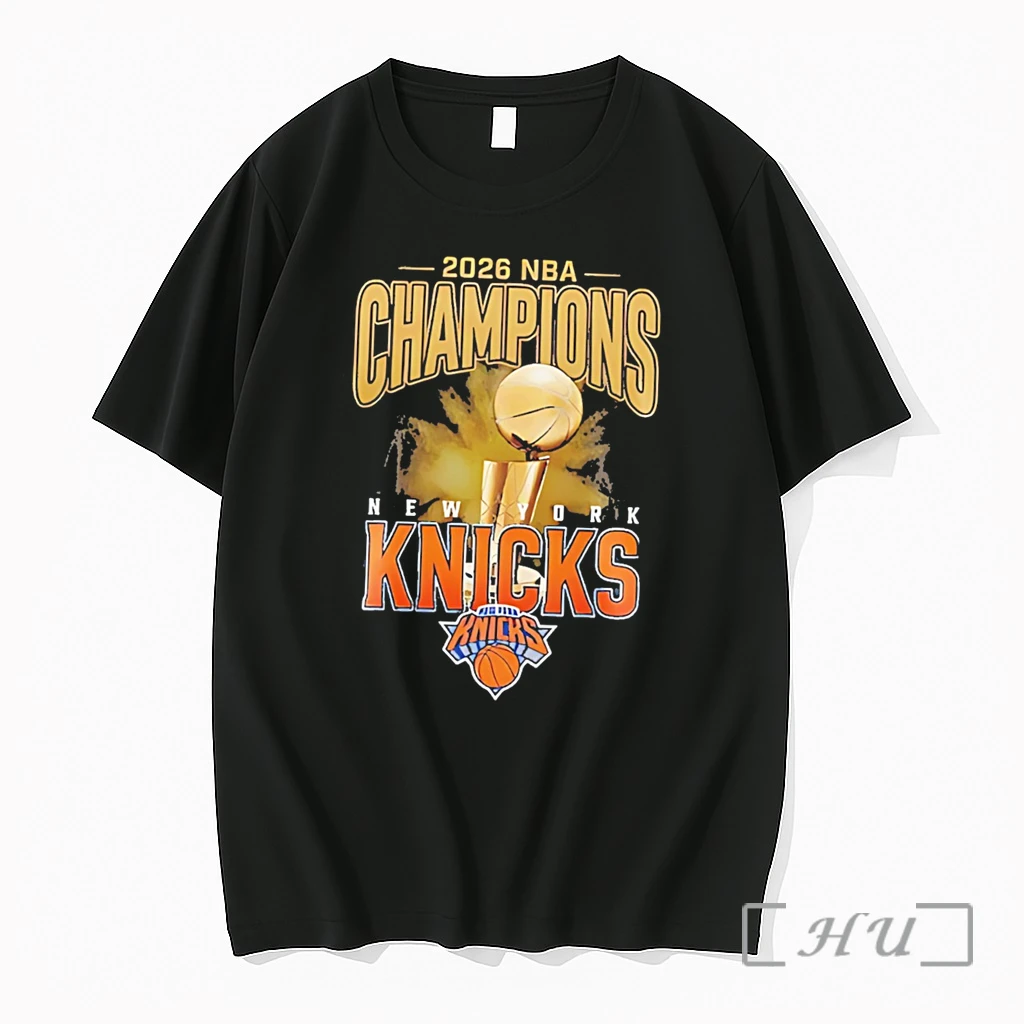 Officials New York Knicks 2026 Nba World Champions Trophy Illustration Tee Premium T Shirts Sweater Hoodie