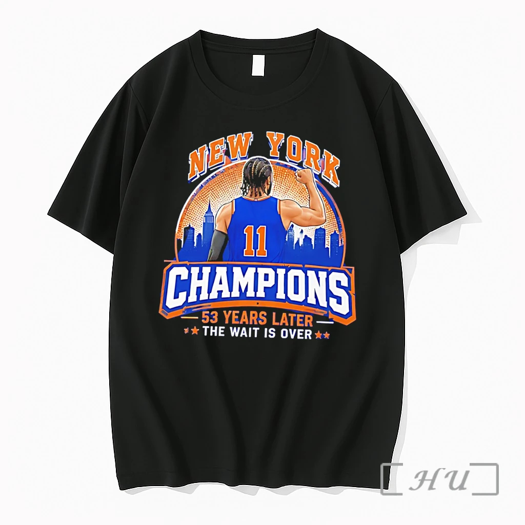 Officials New York Knicks Champions 53 Years Later The Wait Is Over Graphic Tee Premium T Shirts Sweater Hoodie