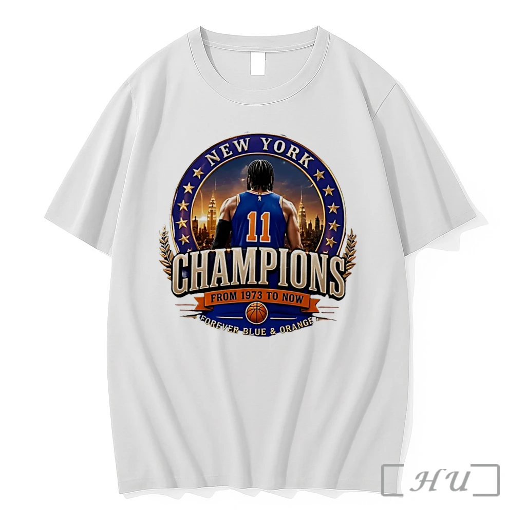 Officials New York Knicks Champions From 1973 To Now Forever Blue And Orange Tee Premium T Shirts Sweater Hoodie