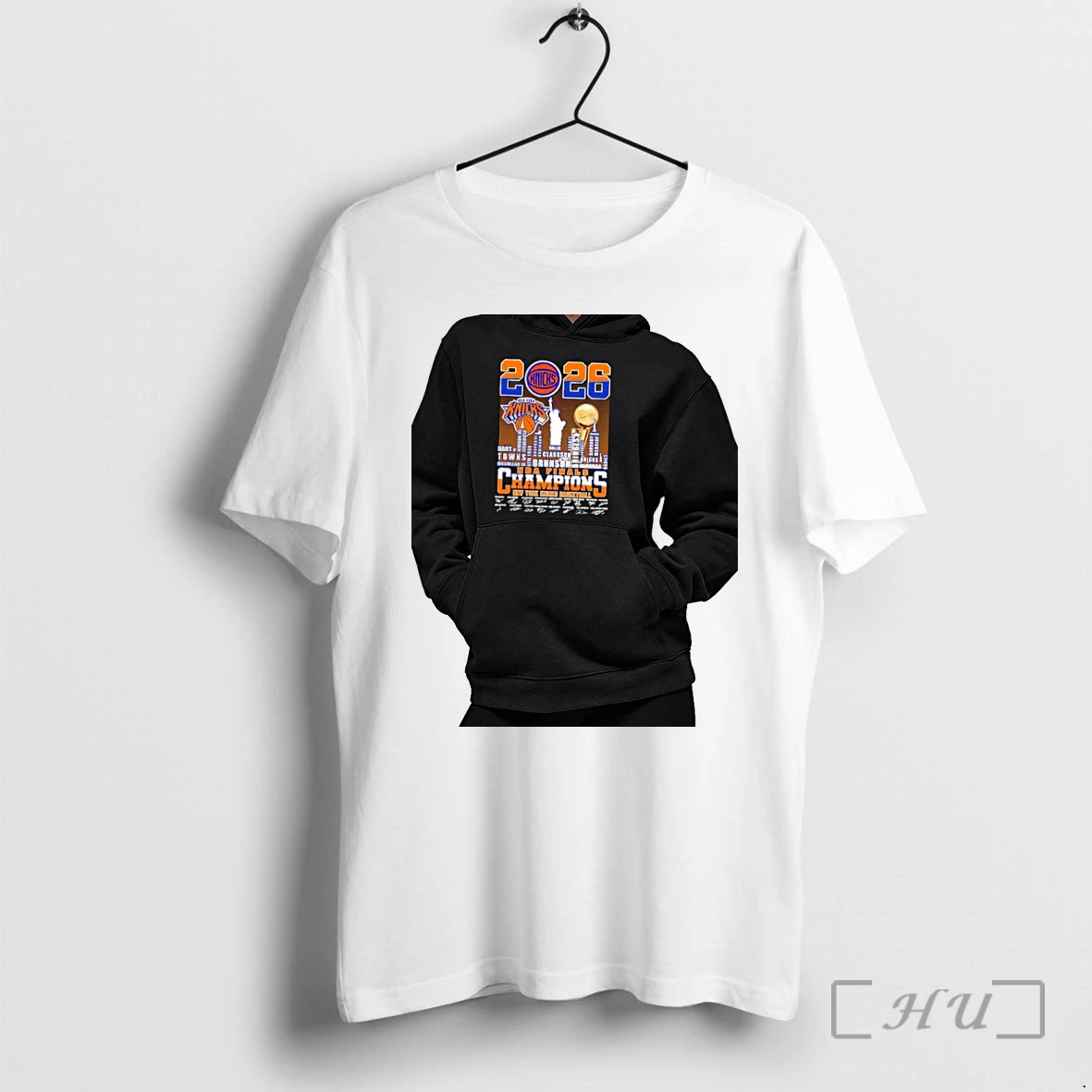 Officials New York Knicks City Skyline Nba World Champions Signature Premium T Shirts Sweater Hoodie