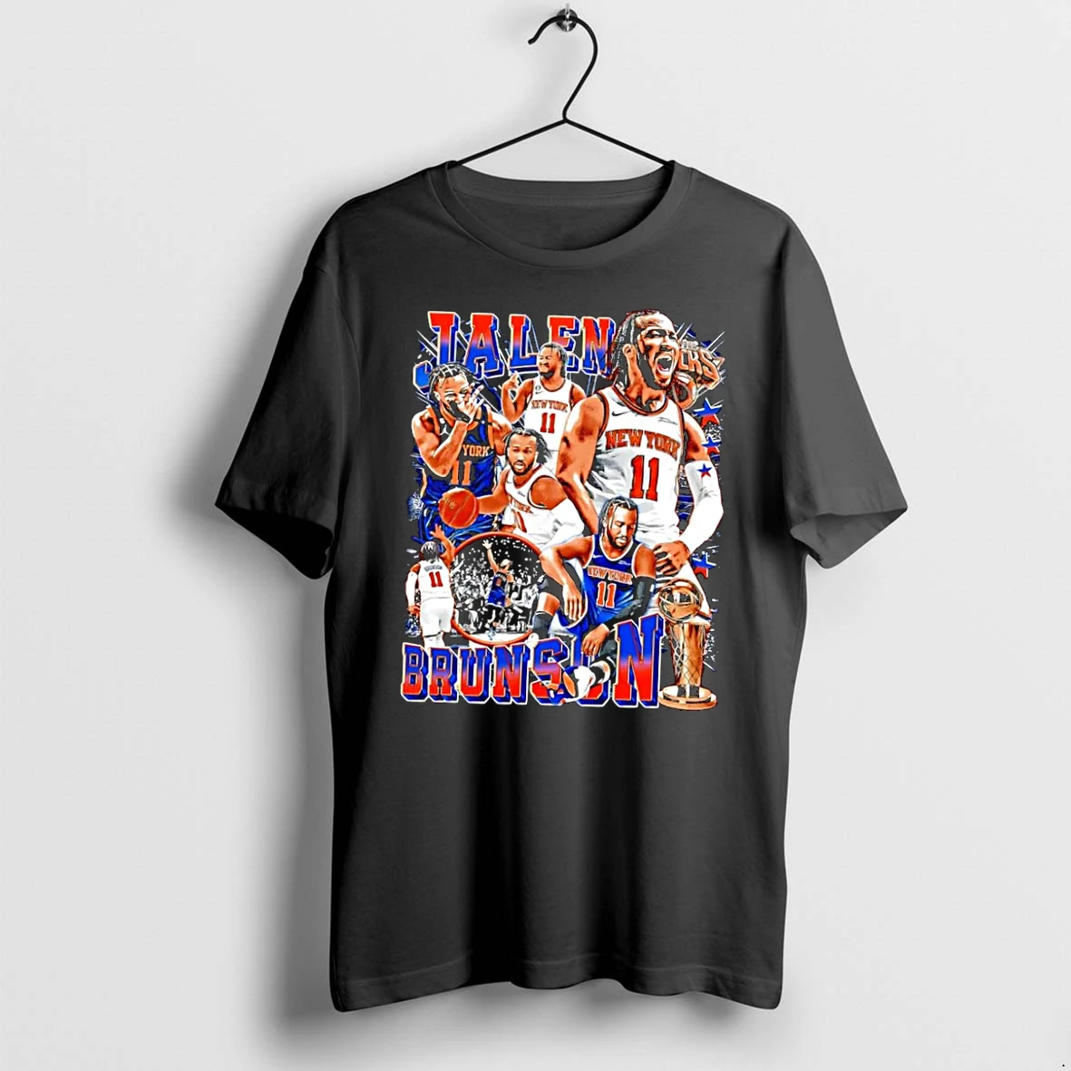 Officials New York Knicks Jalen Brunson 11 Basketball Player Tribute Black Premium T Shirt Sweatshirt Hoodie