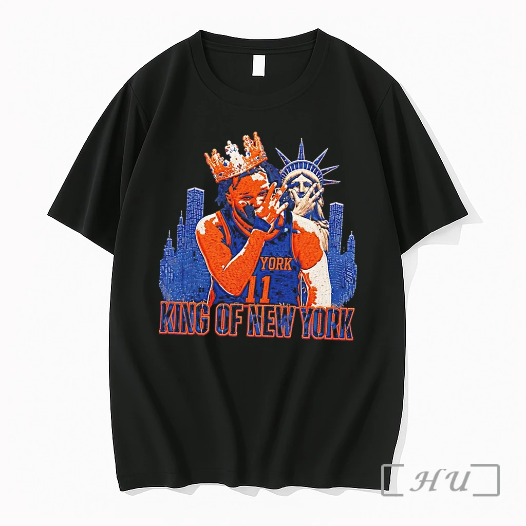 Officials New York Knicks Jalen Brunson King Of New York Vintage Tee Premium T Shirts Sweater Hoodie