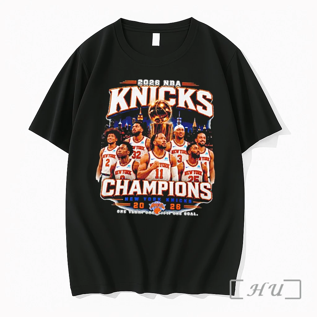 Officials New York Knicks Nba Champions 2026 One Team One City One Goal Tee Premium T Shirts Sweater Hoodie