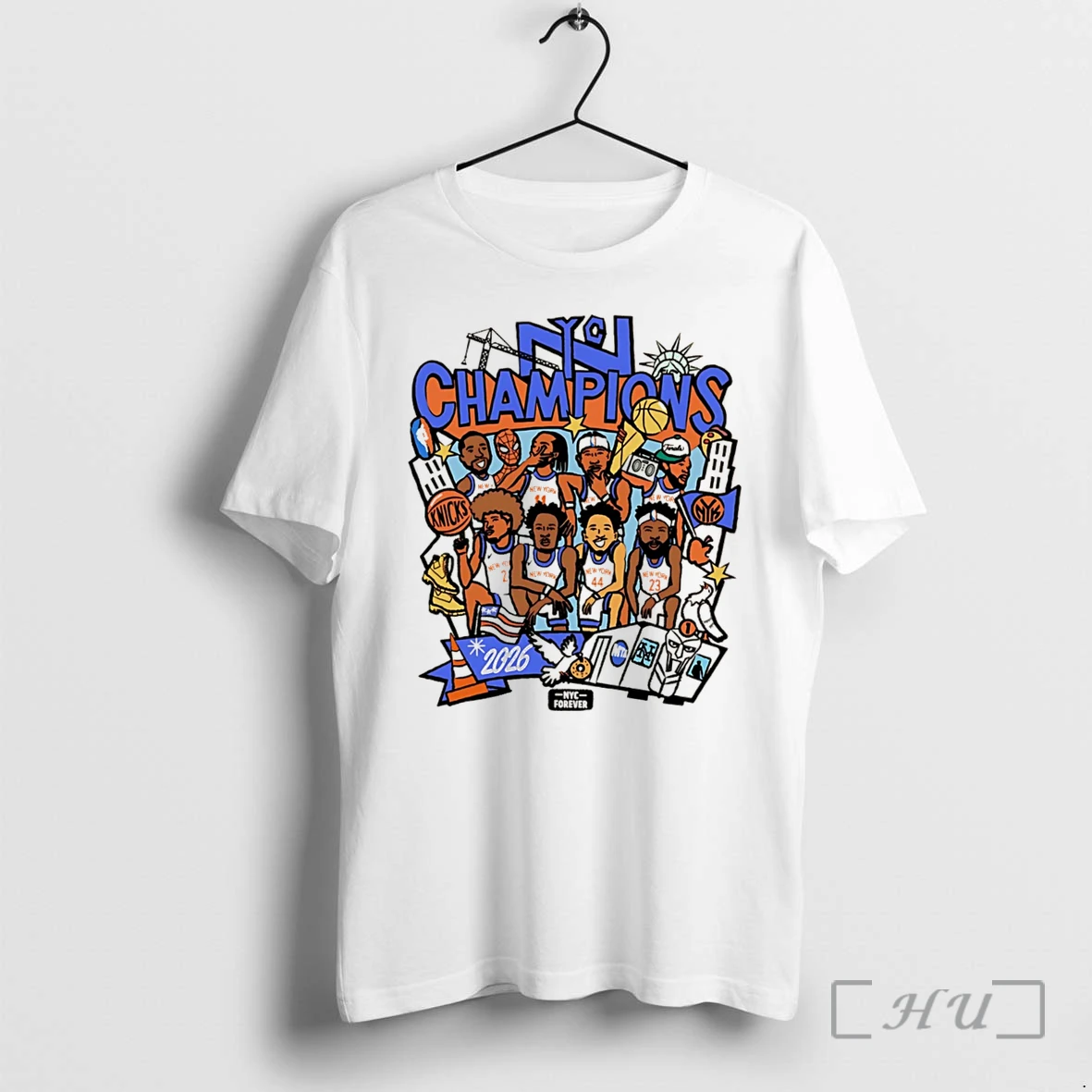 Officials New York Knicks Nyc Nba Champions 2026 Paint Tee Premium T Shirts Sweater Hoodie