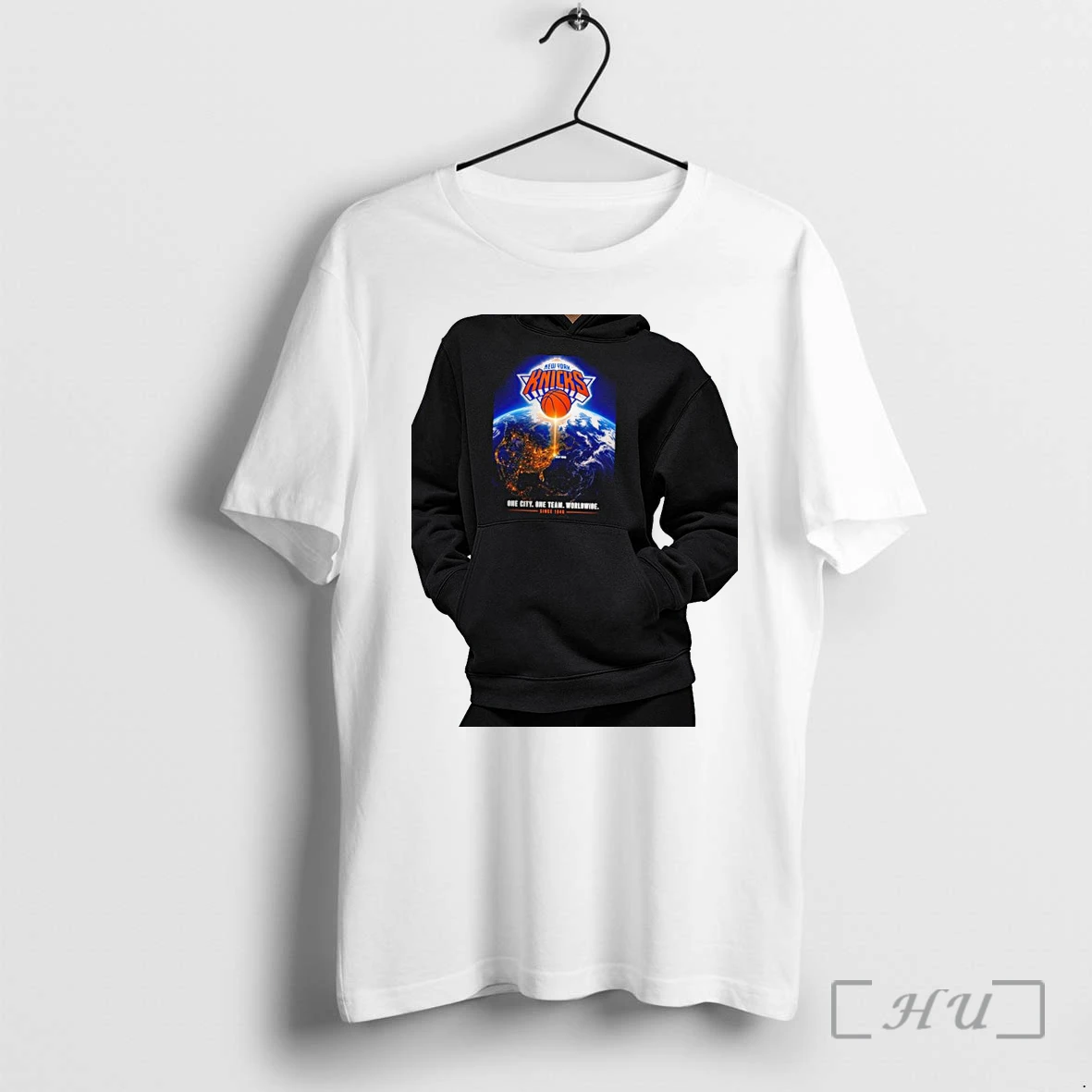 Officials New York Knicks One City One Team Worldwide Since 1946 Earth Basketball Premium T Shirts Sweater Hoodie