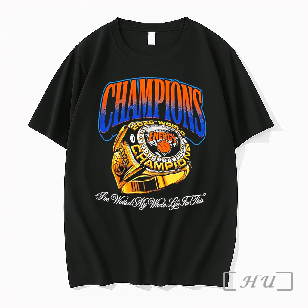 Officials New York Knicks World Champions 2026 Ive Waited My Whole Life For This Logo Tee Premium T Shirts Sweater Hoodie
