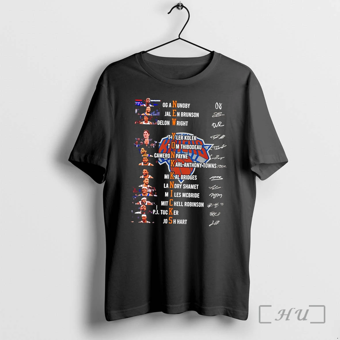 Officials New York Knicks Player Name Signatures 2026 Tee Premium T Shirts Sweater Hoodie