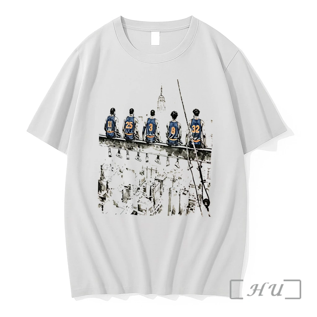 Officials New York Knicks Team Members Sitting On Steel Beam Vintage Tee Premium T Shirts Sweater Hoodie