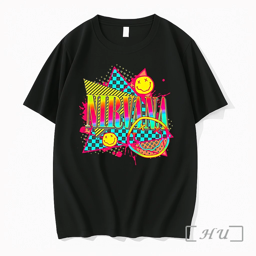 Officials Nirvana Smiley Face Pride Black Premium T Shirts Sweater Hoodie
