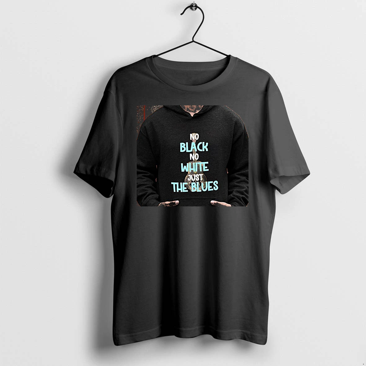 Officials No Black No White Just The Blues Resonator Guitar Music Genre Hobbyist Premium T Shirt Sweatshirt Hoodie