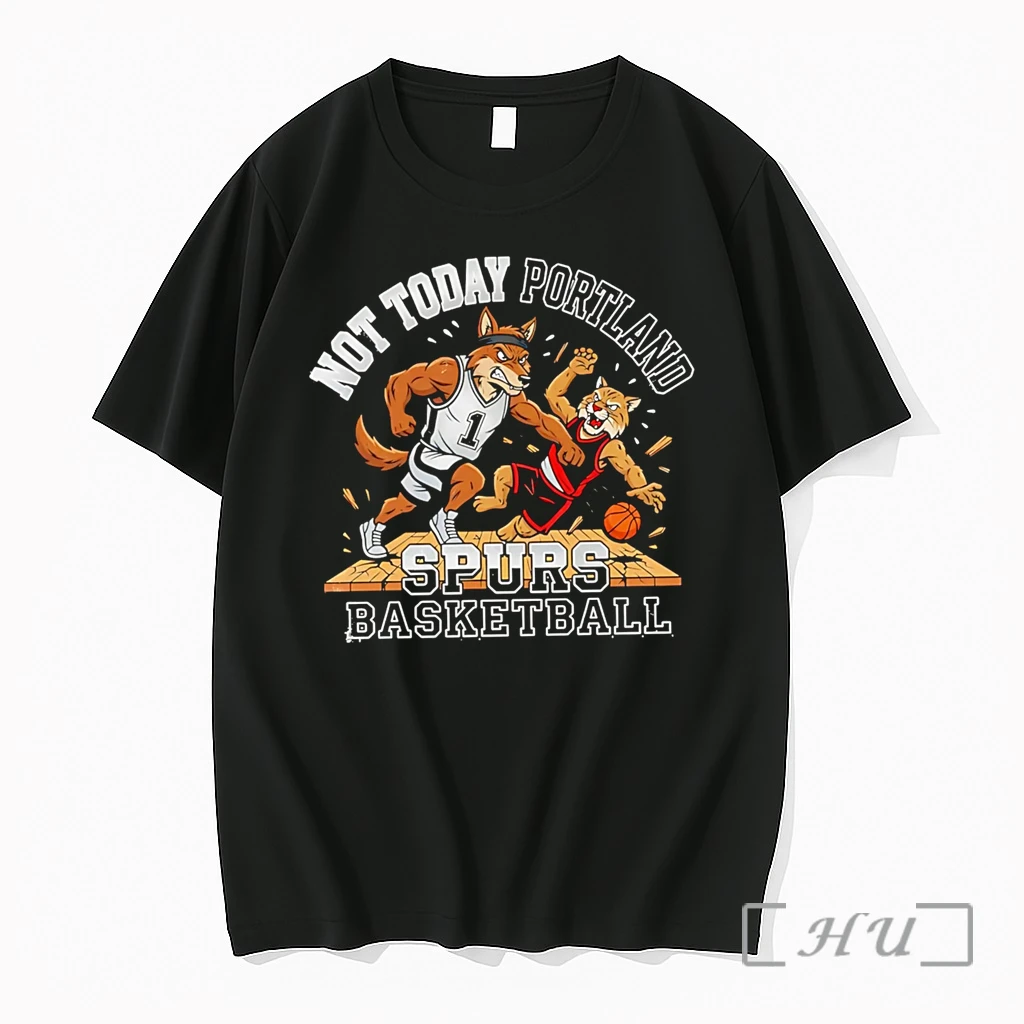 Officials Not Today Portland Spurs Basketball Coyote And Trail Blazer Premium T Shirts Sweater Hoodie