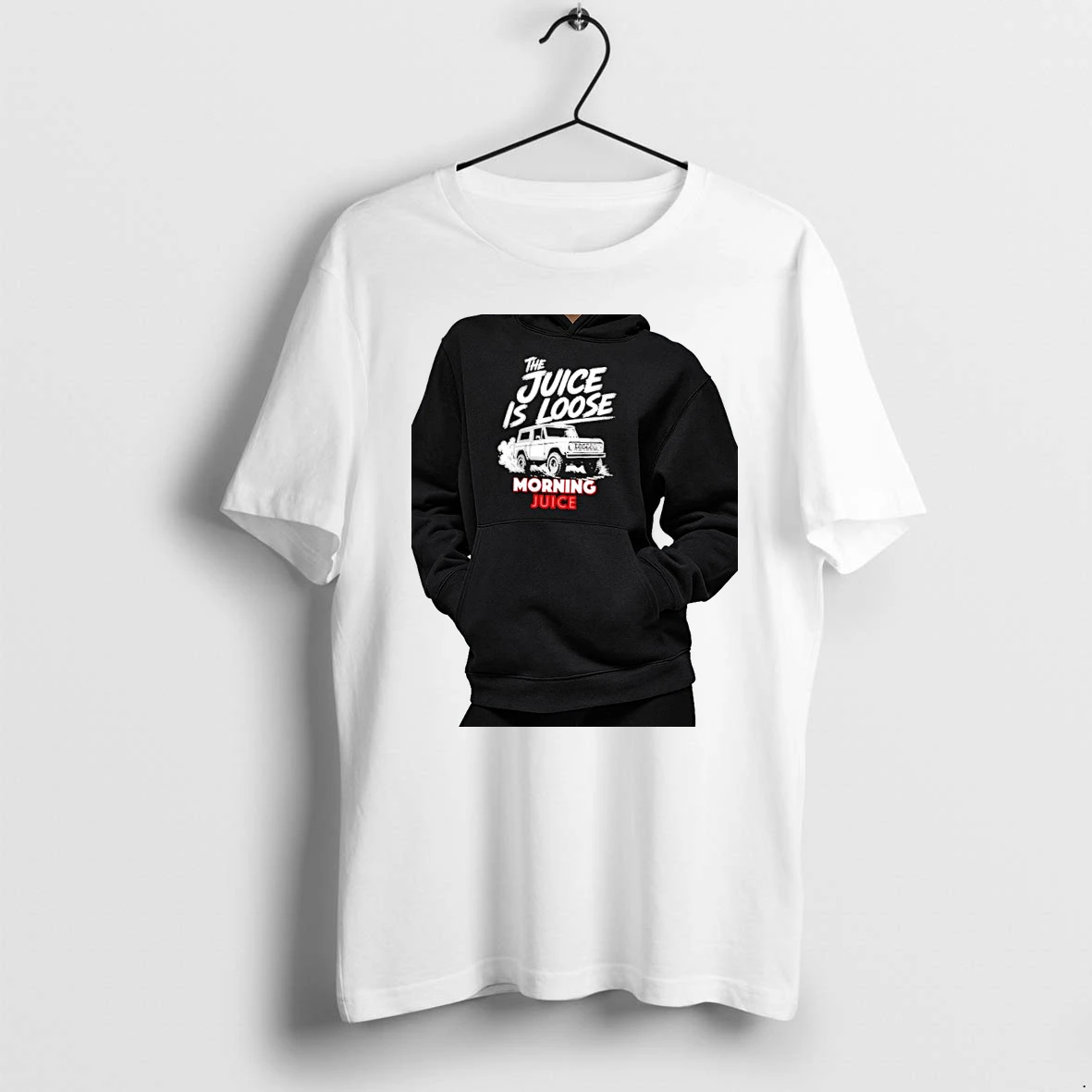 Officials O J Simpson Ford Bronco The Juice Is Loose Morning Juice Premium T Shirt Sweatshirt Hoodie