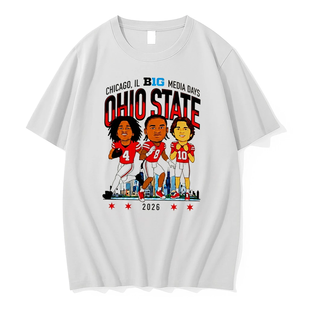 Officials Ohio State Buckeyes Chicago Il B1g Media Days Tee Premium T Shirt Sweatshirt Hoodie