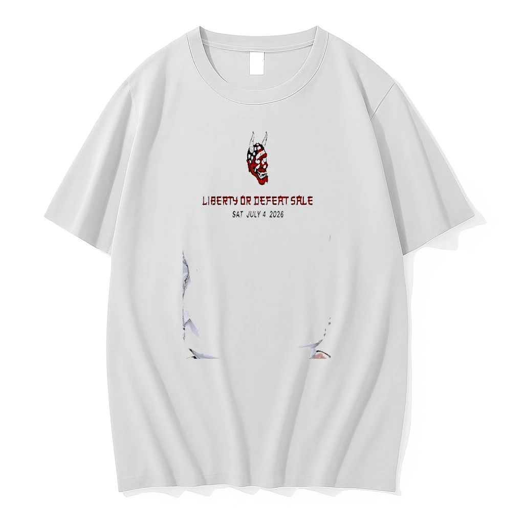 Officials Oni Mask American Flag Liberty Or Defeat Sale Sat July 4 2026 Premium T Shirt Sweatshirt Hoodie