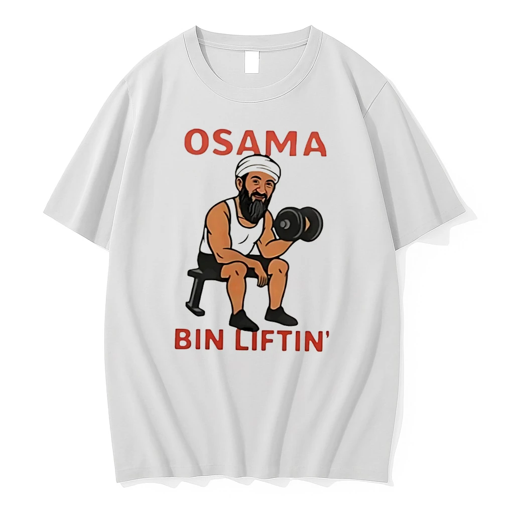 Officials Osama Bin Liftin Weightlifting Cartoon Tee Premium T Shirt Sweatshirt Hoodie