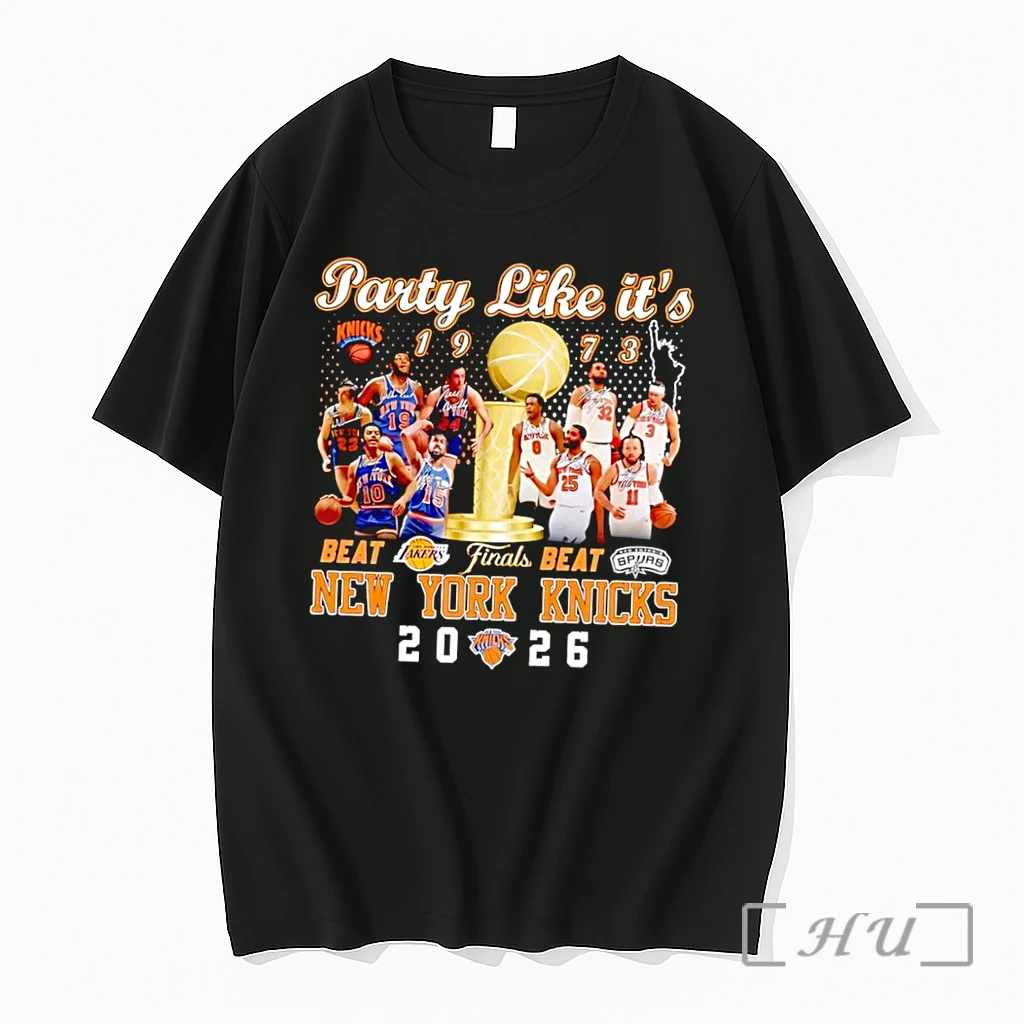 Officials Party Like Its 1973 Beat Lakers Finals Spurs New York Knicks 2026 Black Premium T Shirts Sweater Hoodie
