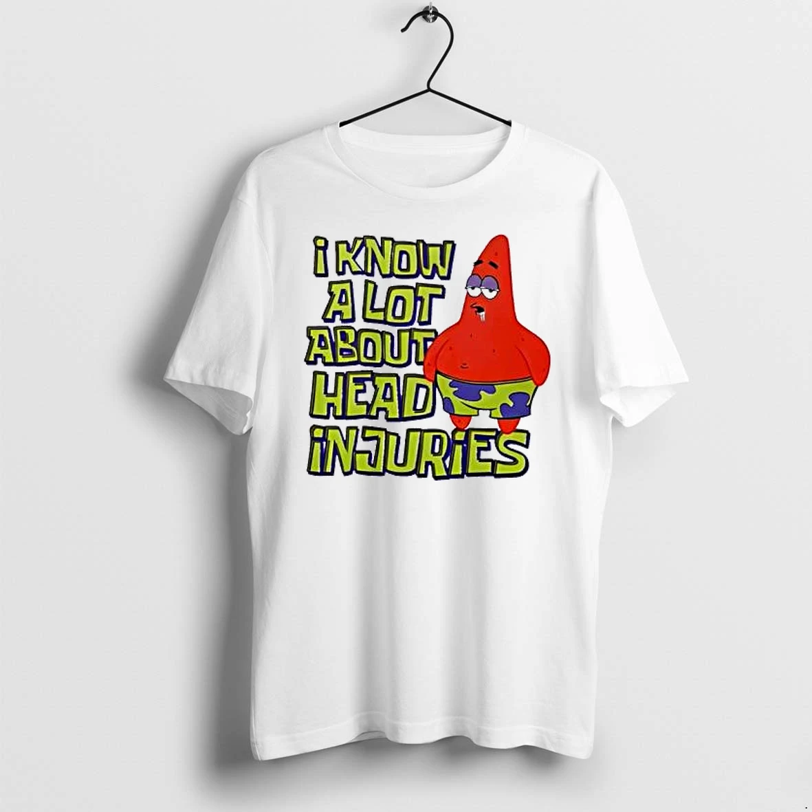 Officials Patrick Star I Know A Lot About Head Injuries Premium T Shirt Sweatshirt Hoodie