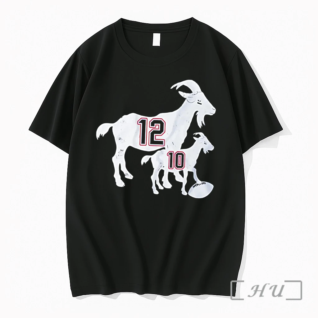 Officials Patriots Fan Gear Goat And Kid 12 10 Football New England Patriots Black Premium T Shirts Sweater Hoodie