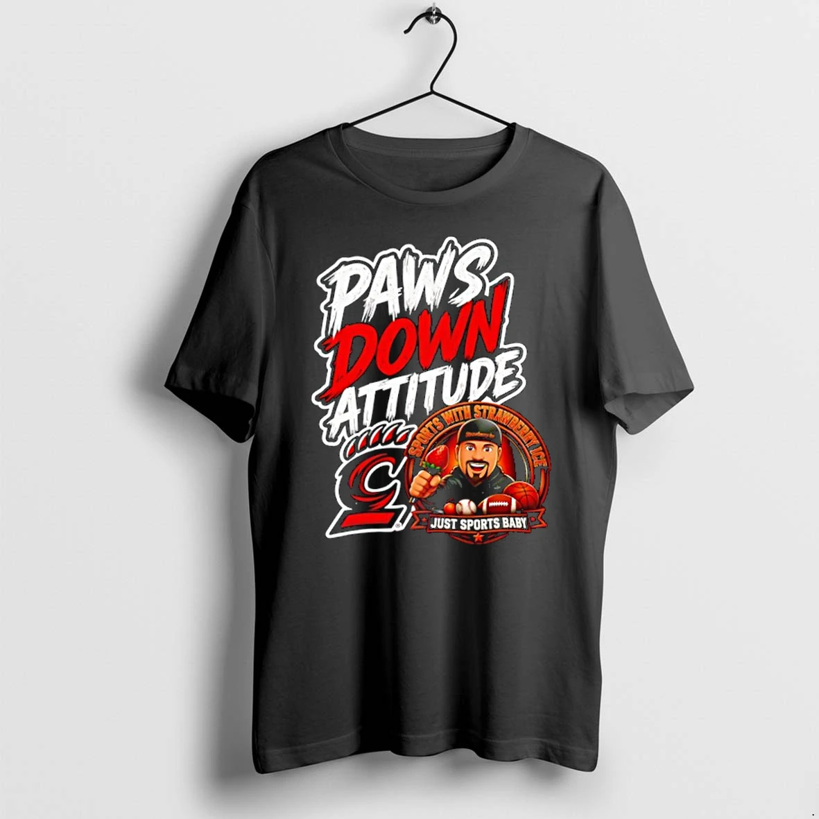 Officials Paws Down Attitude Sports With Strawberry Ice Just Sports Baby Cincinnati Premium T Shirt Sweatshirt Hoodie