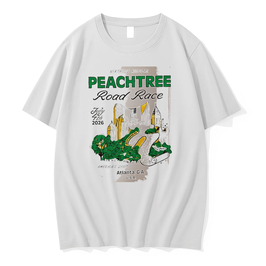 Officials Peachtree Road Race 4th July 2026 White Premium T Shirt Sweatshirt Hoodie