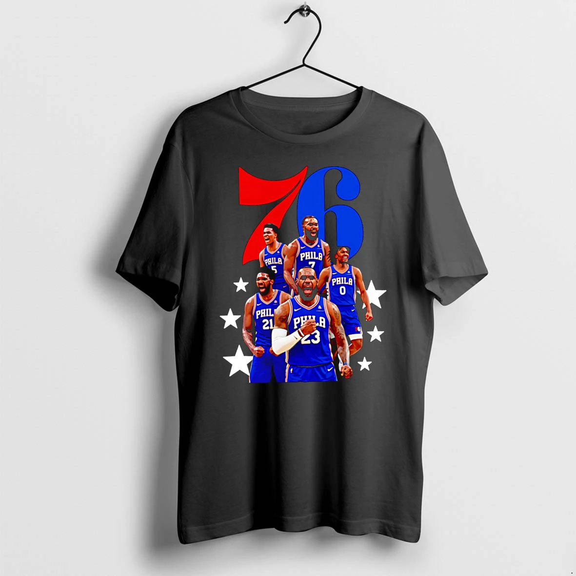 Officials Philadelphia 76ers Starting Five Premium T Shirt Sweatshirt Hoodie