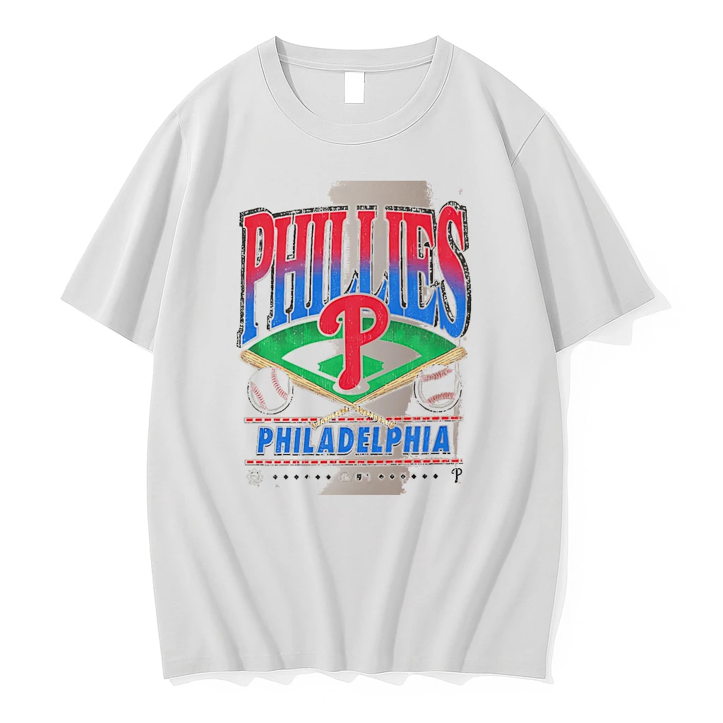 Officials Phillies Philadelphia With Baseball Field And Bats Mlb White Premium T Shirt Sweatshirt Hoodie