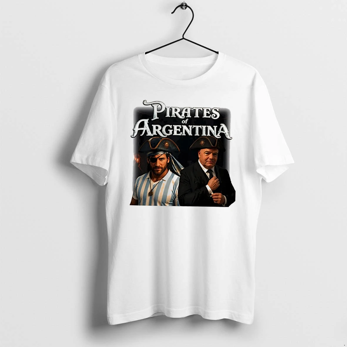 Officials Pirates Of Argentina Parody Messi Mashup Tee Premium T Shirt Sweatshirt Hoodie