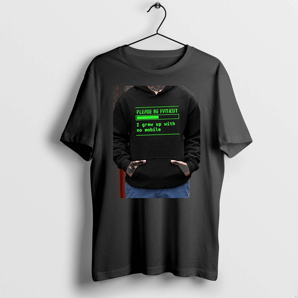 Officials Please Be Patient I Grew Up With No Mobile Funny Quote Nostalgic Premium T Shirt Sweatshirt Hoodie