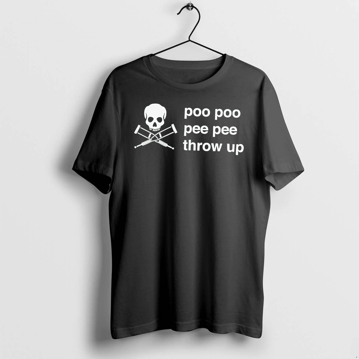 Officials Poo Poo Pee Pee Throw Up Skull Tee Premium T Shirt Sweatshirt Hoodie