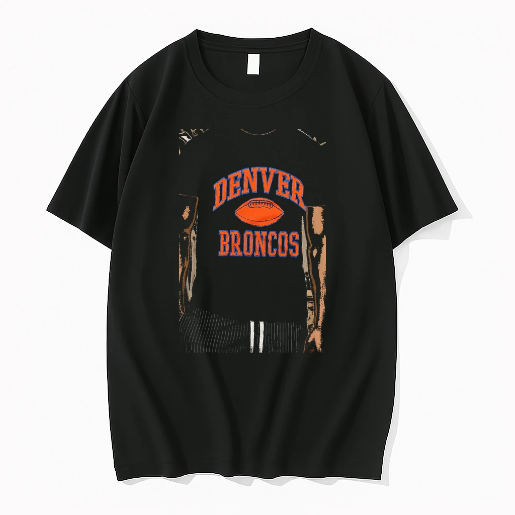 Officials Premium Denver Broncos Gridiron Lightweight Premium T Shirt Sweatshirt Hoodie