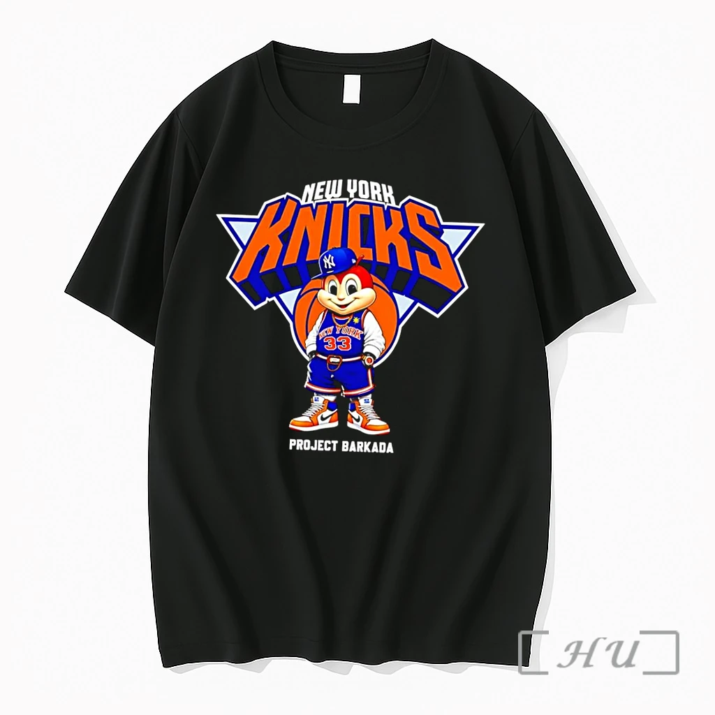 Officials Project Barkada Jollibee New York Knicks 33 Basketball Logo Black Premium T Shirts Sweater Hoodie
