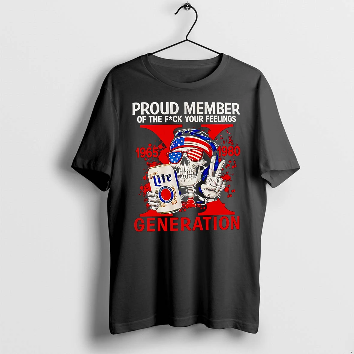Officials Proud Member Of The Fck Your Feelings 1965 1980 Generation Skull Premium T Shirt Sweatshirt Hoodie