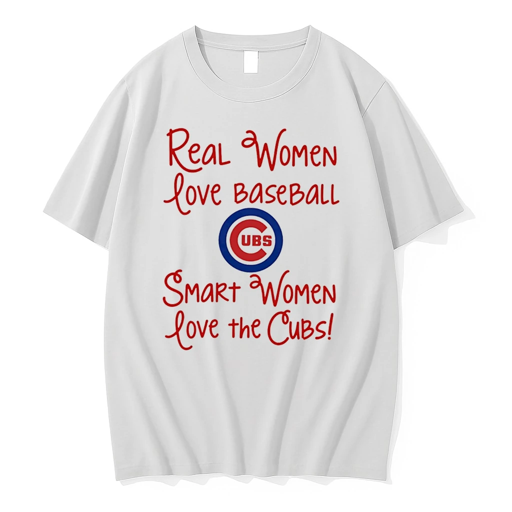 Officials Real Women Love Baseball Smart Women Love The Chicago Cubs Tee Premium T Shirt Sweatshirt Hoodie